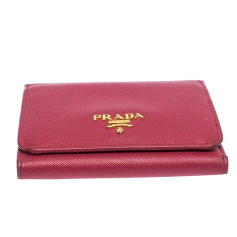 prada wallet sale pink|Prada billfold wallet.